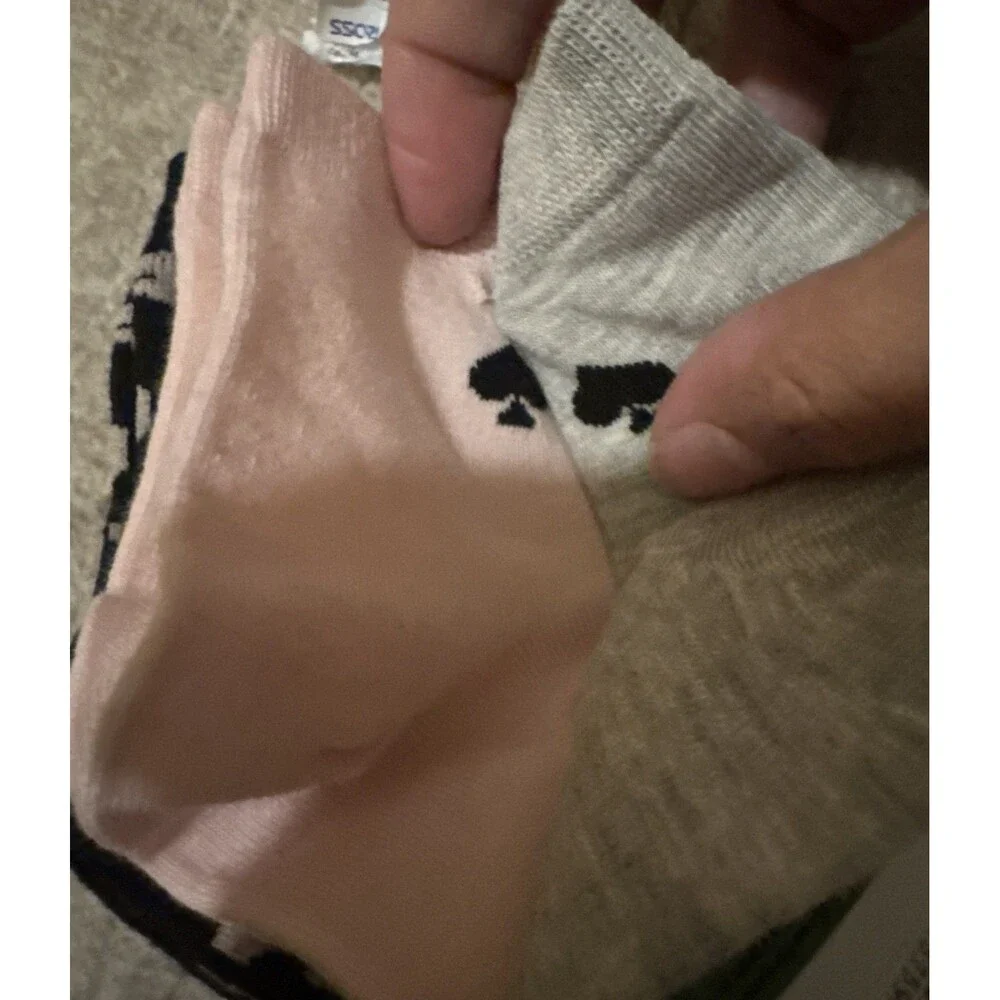 NWT Kate Spade Women Quarter Sock - Pink, Gray, Cheetah - 3Pairs FAST SHIP!! 💨